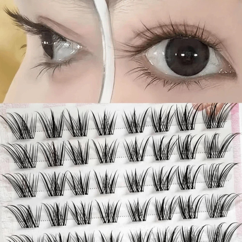 Eyelash Extension In Chinese - ขนตาปลอมแบบเต็มแถบ สไตล์จีนแบบใหม่ ทำด้วยมือ ปราศจากการทารุณสัตว์ ขนตาปลอม 3