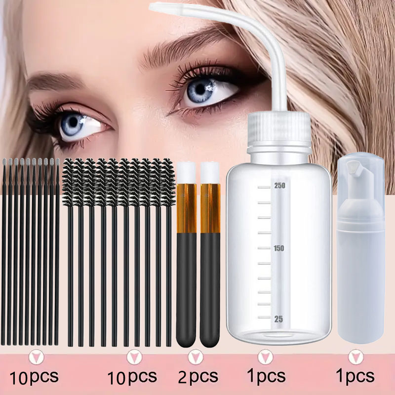 Eyelash Extension Wash Kit - ชุดทำความสะอาดขนตาปลอม 23&24 ชิ้น 5/4 in 1