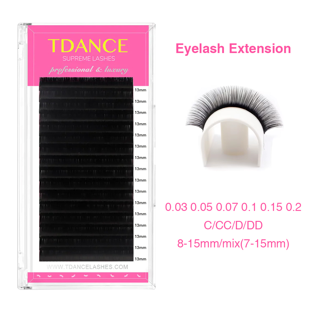 Eyelash Extension Korea Natural - TDANCE Eyelash Extension 16 แถวเกาหลี PBT