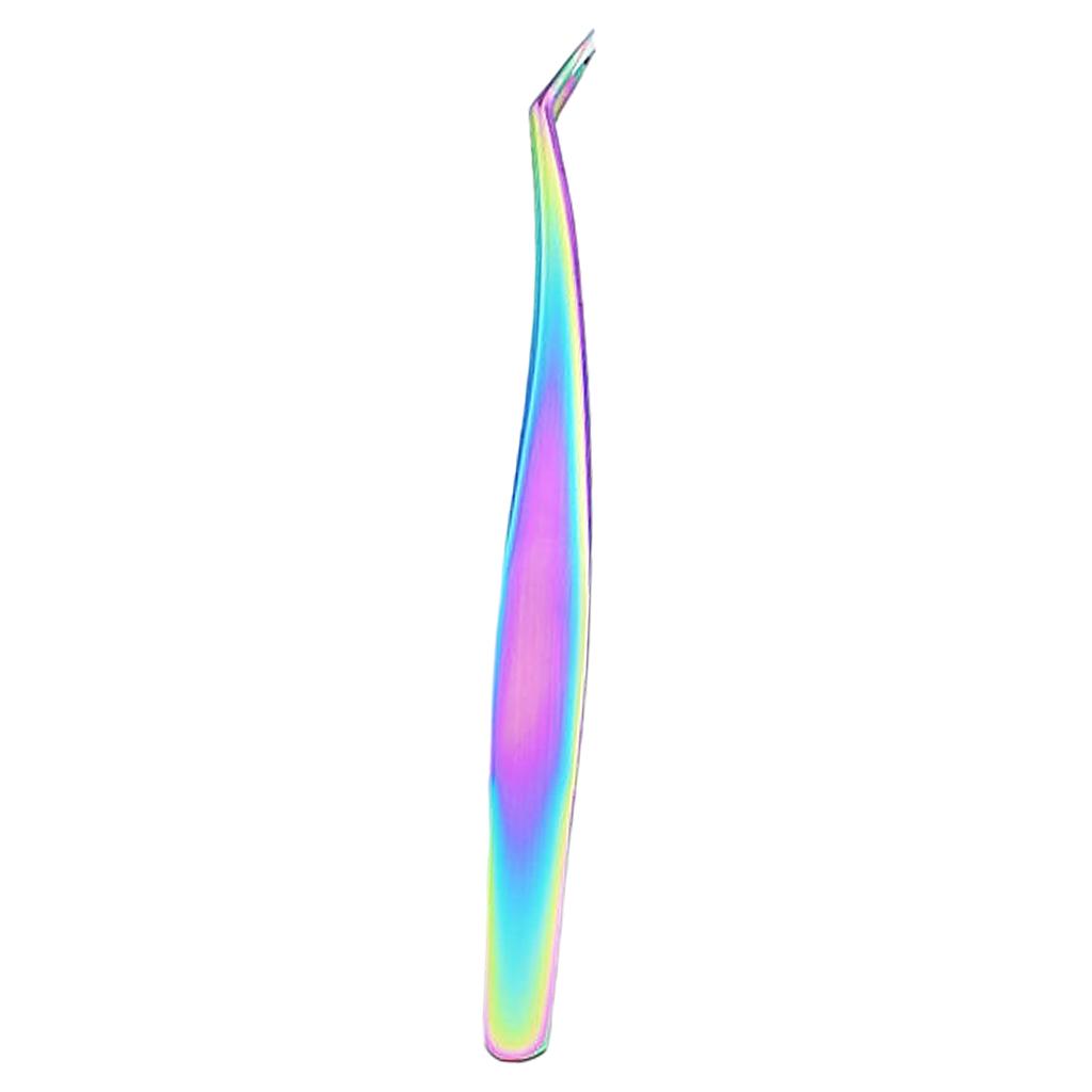 Isolation Tweezer Curved - แหนบสแตนเลสแบบมืออาชีพ ปลายตรงและปลายโค้ง สำหรับแยกขนตาแบบวอลลุ่ม อุปกรณ์ต่อขนตา