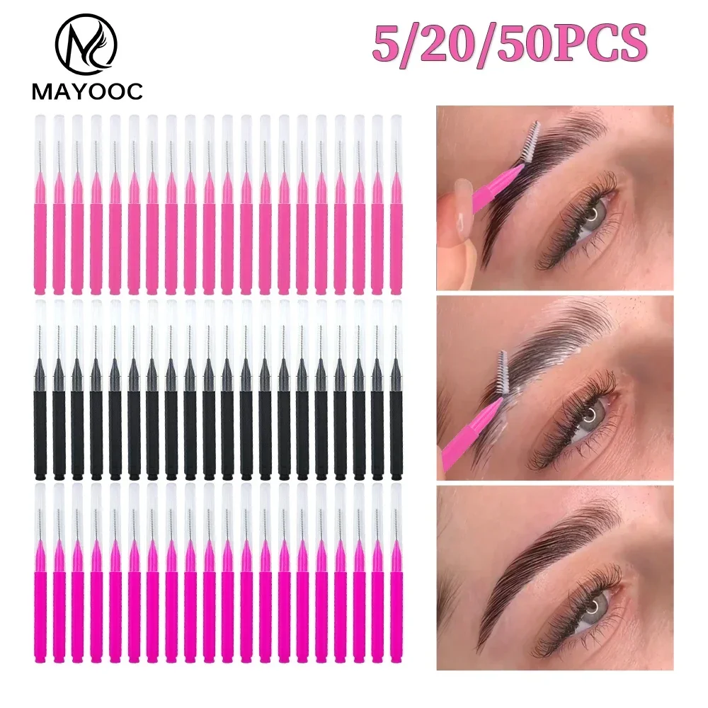 Micro Brush Applicator - 5/10/50PCS MINI Eyebrow แปรง Brow Perm