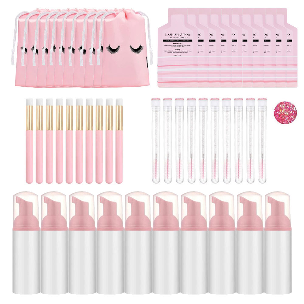 Eyelash Extension Wash Kit - Eyelash EXTENSION แชมพูโฟมชุด 60ml โฟมขวดปั๊ม Concentrate