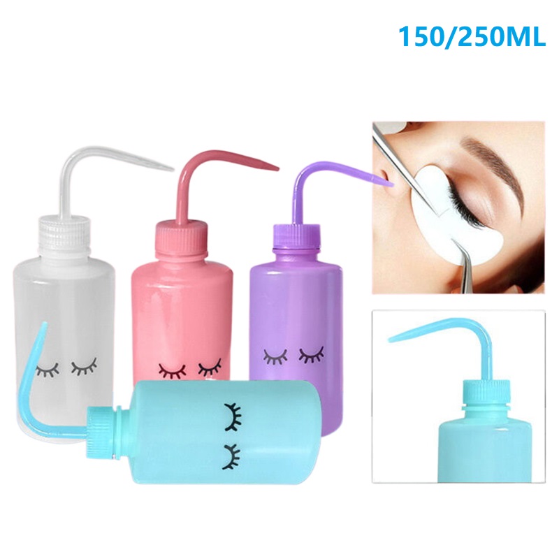 Eyelash Extension Wash - ขวดฉีดน้ำ 150/250 มล. ขวดล้างน้ำแบบปลอดภัย อุปกรณ์รดน้ำ ขวดบีบพลาสติกสำหรับล้างขนตาปลอมและสัก