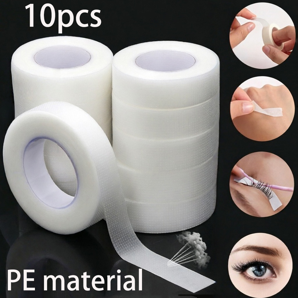 Tape Breathable Lash - 10 ม้วน 9 ม. เทปต่อขนตา PE