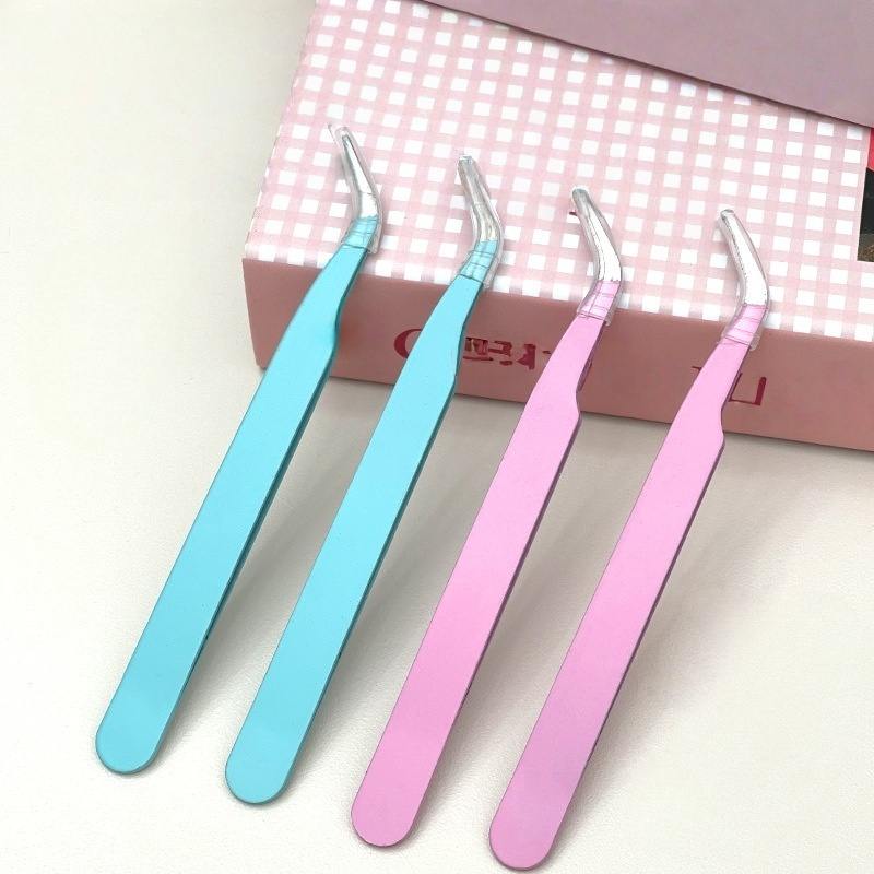 Eyelash Extension Home Service - แหนบติดขนตาแบบแม่นยำ สแตนเลส สำหรับต่อขนตาปลอม อุปกรณ์ต่อขนตาสำหรับมืออาชีพ ใช้ในร้านเสริมสวย แต่งหน้าด้วยตัวเอง