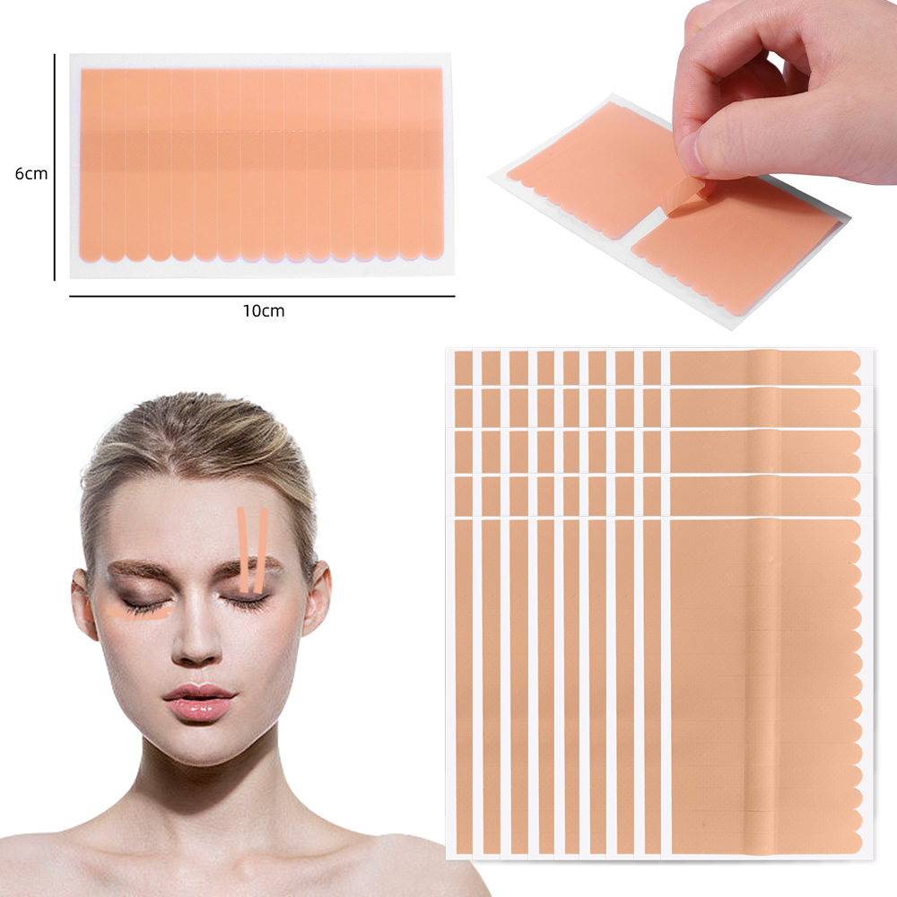 Eyelash Extension Guide - 10/20pcs เทปขนตาไม่ทอ Micropore Eyelash EXTENSION เทปแต่งหน้า