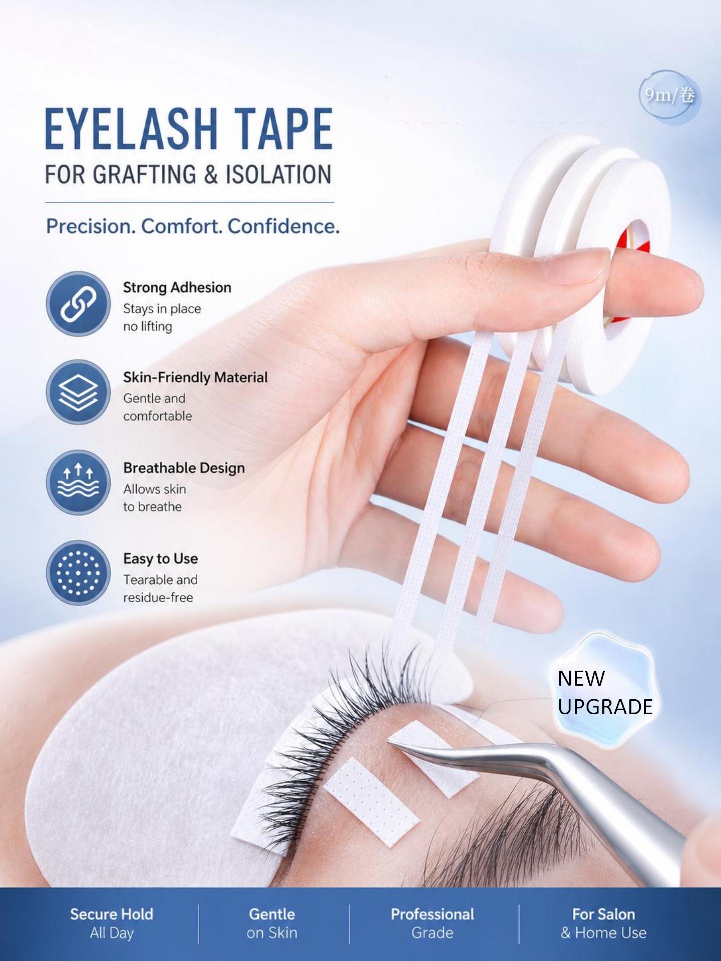 Tape Breathable Lash - เทปติดขนตา 10 ม้วน ขนาด 0.16 นิ้ว
