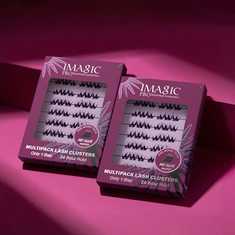 Eyelash Extension No 8 - IMAGIC ชุดต่อขนตาแบบกลุ่ม หลายแบบ ขนตาธรรมชาติ นุ่ม หนา