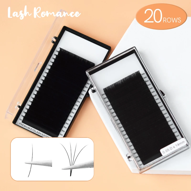 Eyelash Extension Korea Natural - H&L SINCE 1990 ขนตาปลอมแบบเส้นต่อเส้น 20 แถว