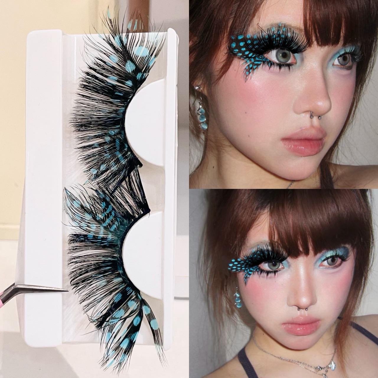 Eyelash Extension Douyin - ขนตาแบบกลุ่ม Doudoutian Butterfly Cluster ขนนุ่ม งอน
