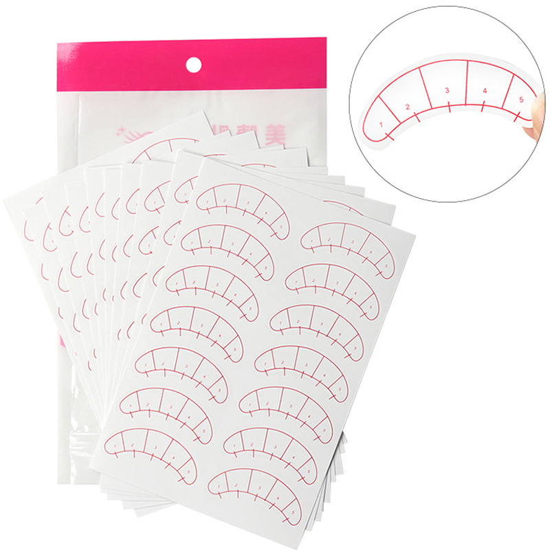 Lash Mapping Sticker - 70/140 คู่ Lash Mapping สติกเกอร์ภายใต้ Eye