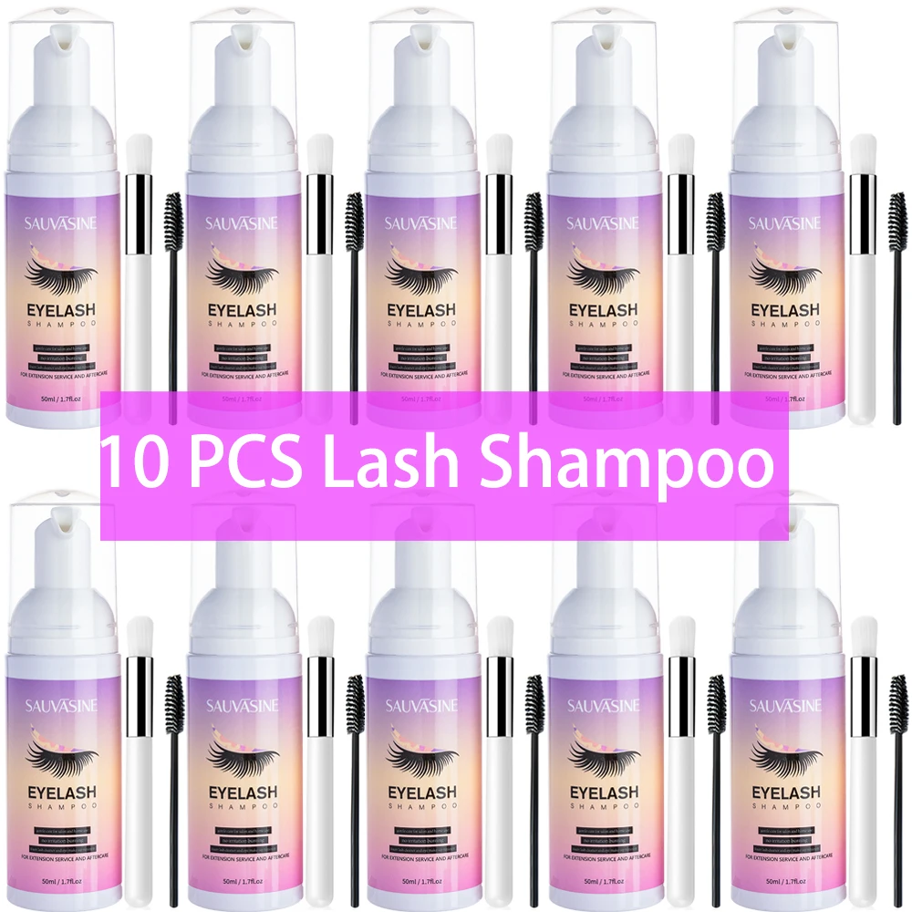 Eyelash Extension Wash - 5/10PCS 50ML Eyelash EXTENSION แชมพูโฟมมูสชุด Fast