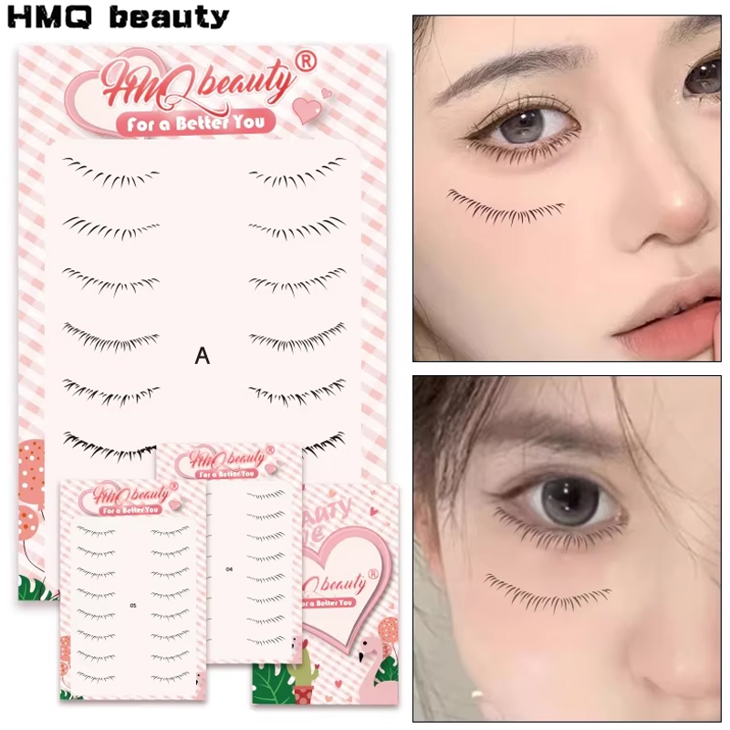 Eyelash Extension No 8 - 8 คู่ภายใต้ขนตาสติกเกอร์ Tattoo จําลองภาพวาดขนตาปลอมธรรมชาติกันน้ํา Eye เครื่องมือแต่งหน้าความงาม