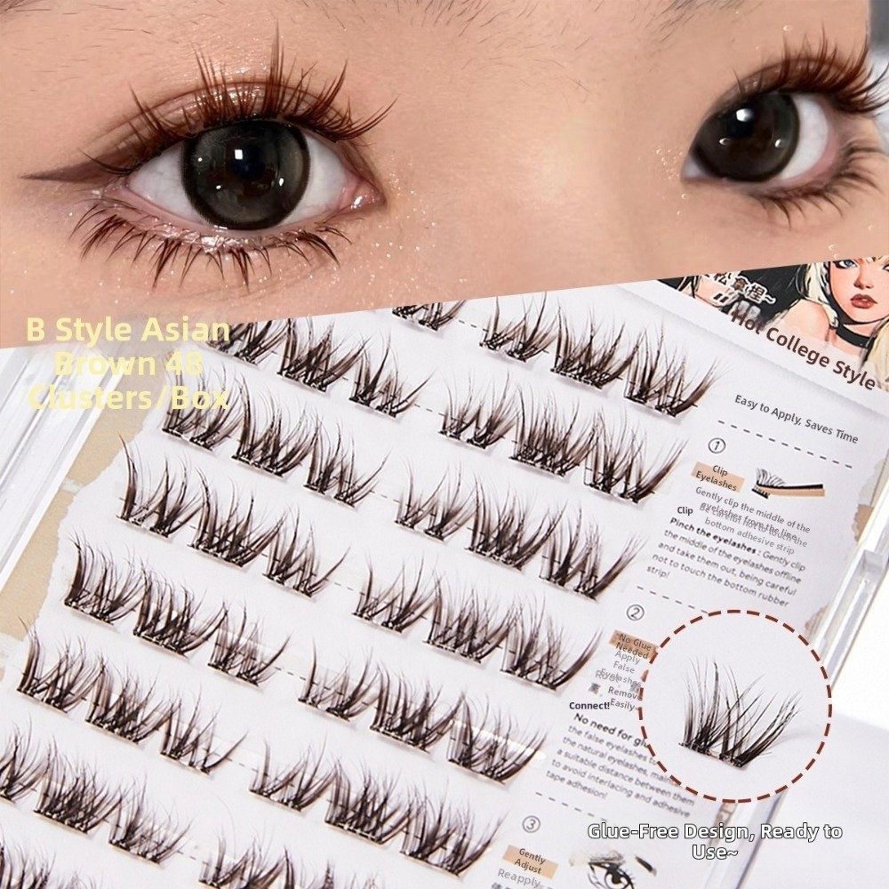 Eyelash Extension No 8 - ขนตาปลอมแบบหนา 13 มม. สไตล์คอมมิค DIY ต่อขนตา