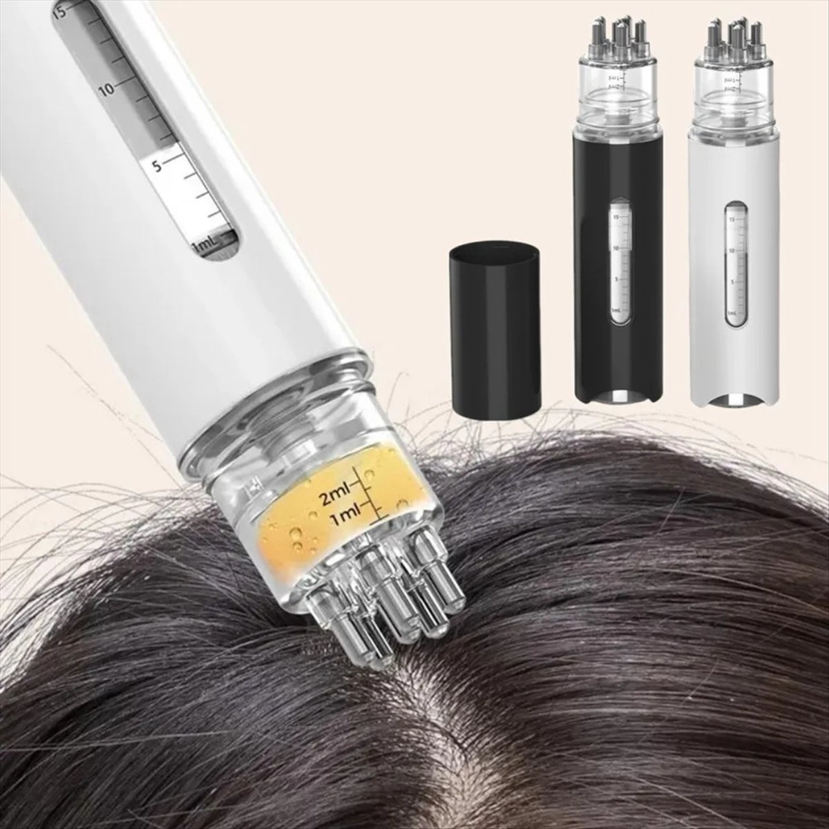 Micro Brush Applicator - หวีนวดหนังศีรษะ X07A หวีนวดขนาดเล็กสำหรับน้ำมันหอมระเหย ช่วยนวดและนำน้ำมันเข้าสู่หนังศีรษะ ป้องกันผมร่วง อุปกรณ์ดูแลหนังศีรษะ