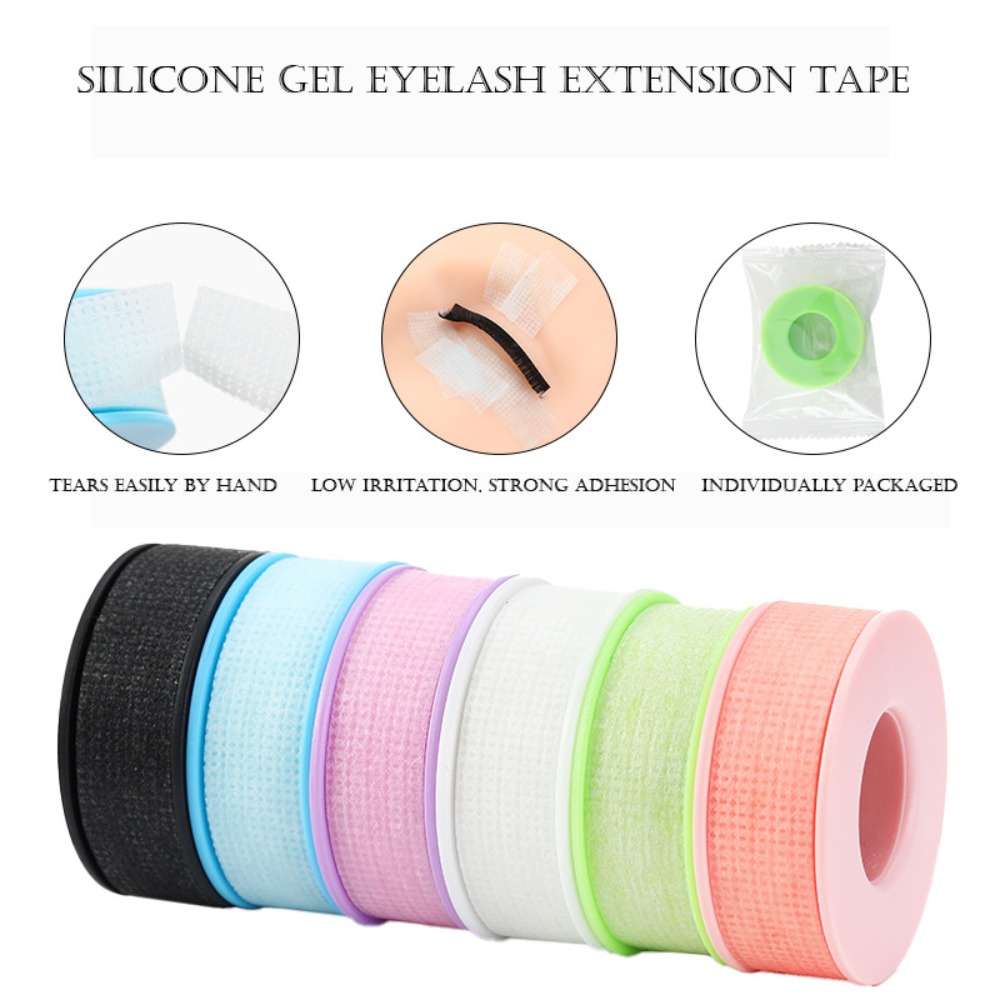 Tape Breathable Lash - เทปซิลิโคนเจลต่อขนตา 9 เมตร เทปขนตาแบบไม่ทอ ระบายอากาศได้ ฉีกง่าย