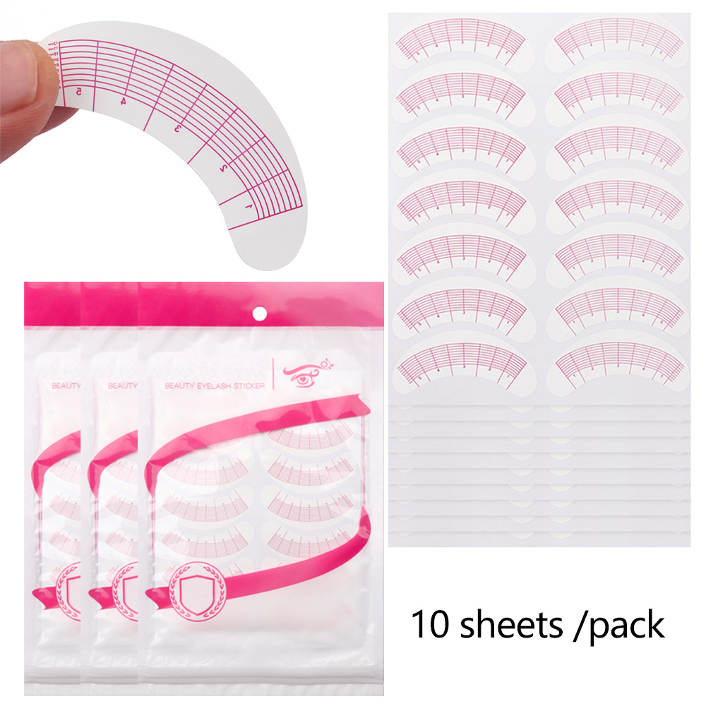 Lash Mapping Sticker - สติกเกอร์ติดขนตา 2/5 แพ็ค สำหรับกำหนดตำแหน่งใต้ตา อุปกรณ์ต่อขนตา เครื่องมือแต่งหน้า