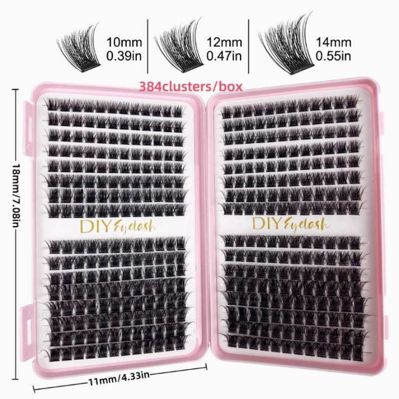 Eyelash Extension Home Service - ชุดต่อขนตาแบบธรรมชาติ ขนตาเดี่ยวแบบฟูงอน พร้อมอุปกรณ์แต่งหน้า สำหรับผู้เริ่มต้น ใช้แต่งหน้าประจำวันที่บ้าน