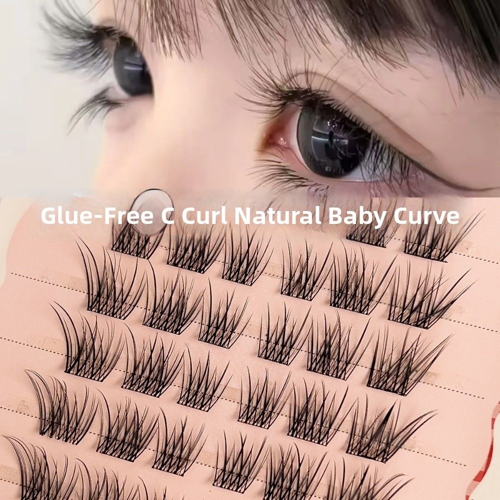 Eyelash Extension No 8 - ขนตาปลอมแบบติดเองสีดำ 60 ช่อ ขนาด 8-12 มม.