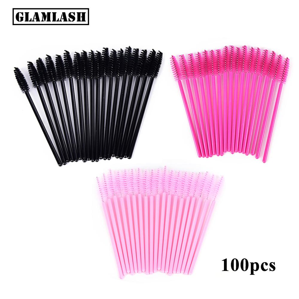 Micro Brush Applicator - 100 ชิ้น Disposable Micro Eyelash แปรงหวี