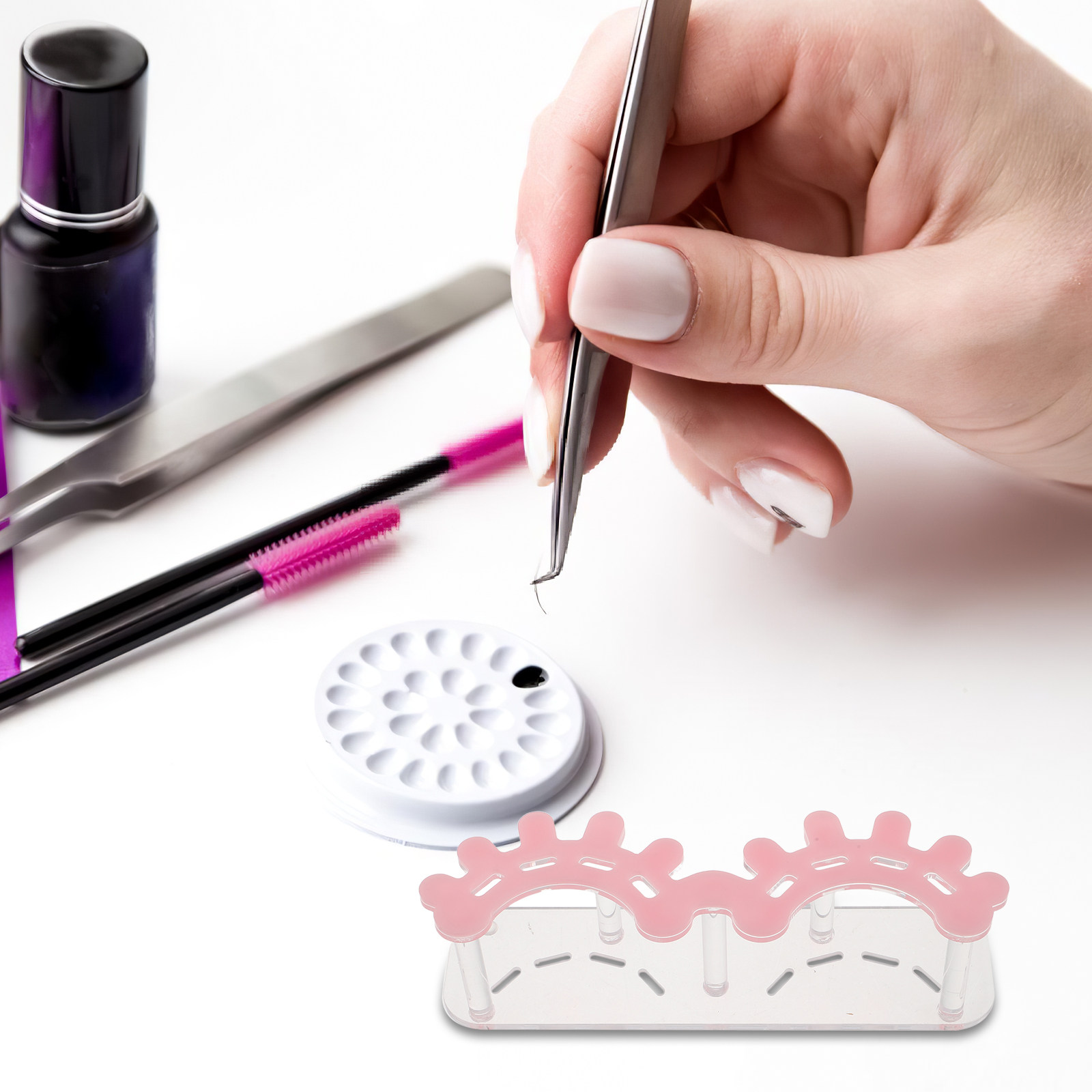 ที่จัดเก็บแหนบต่อขนตาอะคริลิค  - Eyelash Extension No 8 บทวิจารณ์และราคา