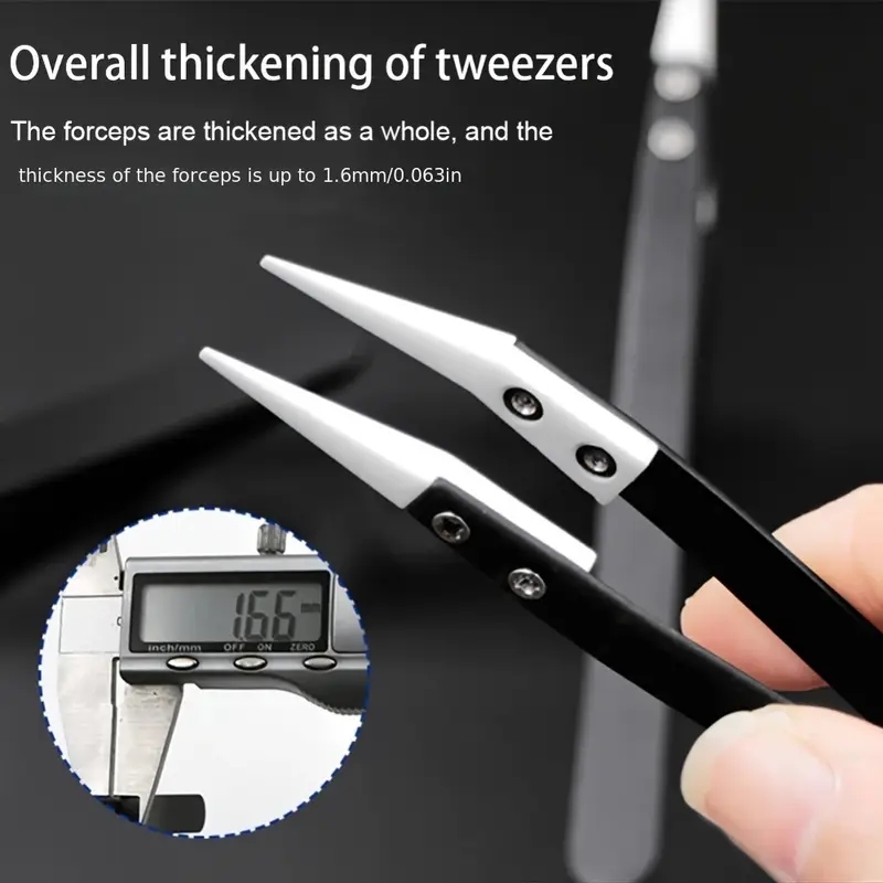 แหนบเซรามิกป้องกันไฟฟ้าสถิตย์, - Isolation Tweezer Curved บทวิจารณ์และราคา