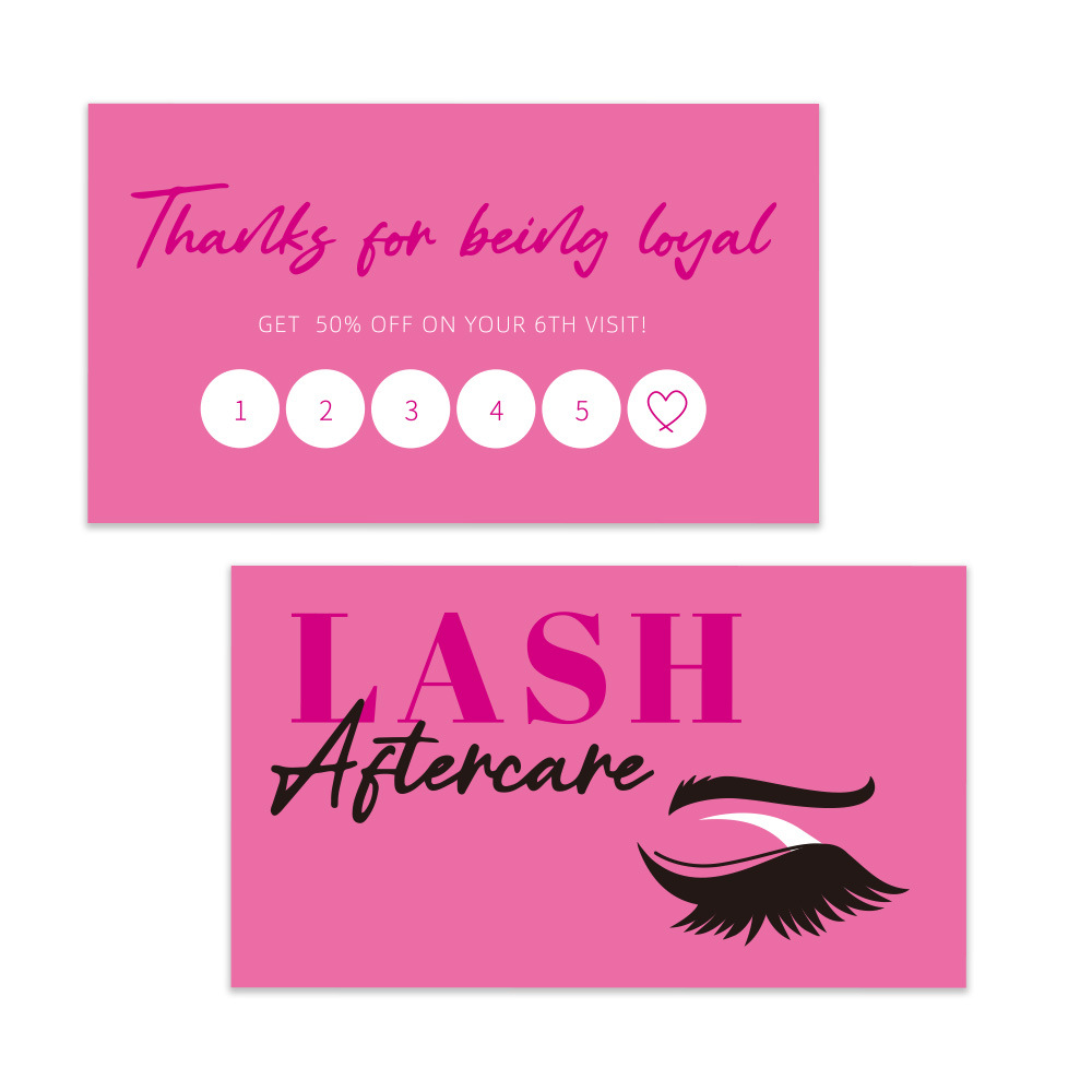 50pcs Shining Eyelash นามบัตร  - Eyelash Extension Aftercare บทวิจารณ์และราคา