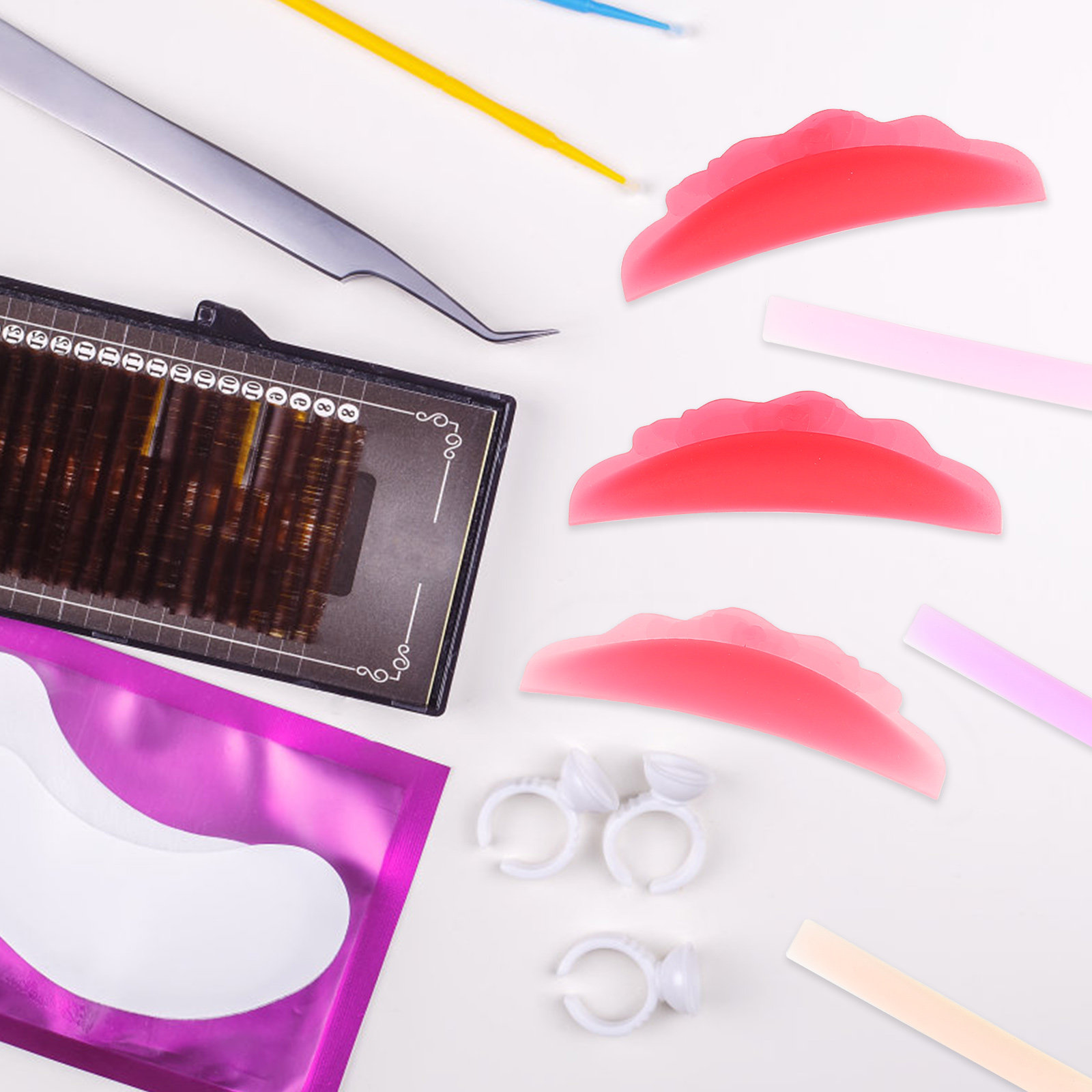 แผ่นซิลิโคนยกขนตาคุณภาพสูง 8 ค - Eyelash Extension Is Safe บทวิจารณ์และราคา