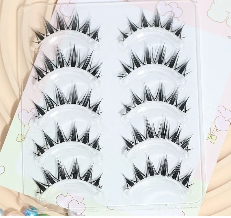 5 คู่ Manga Eye ขนตาปลอมรูปขนต - Eyelash Extension Douyin บทวิจารณ์และราคา