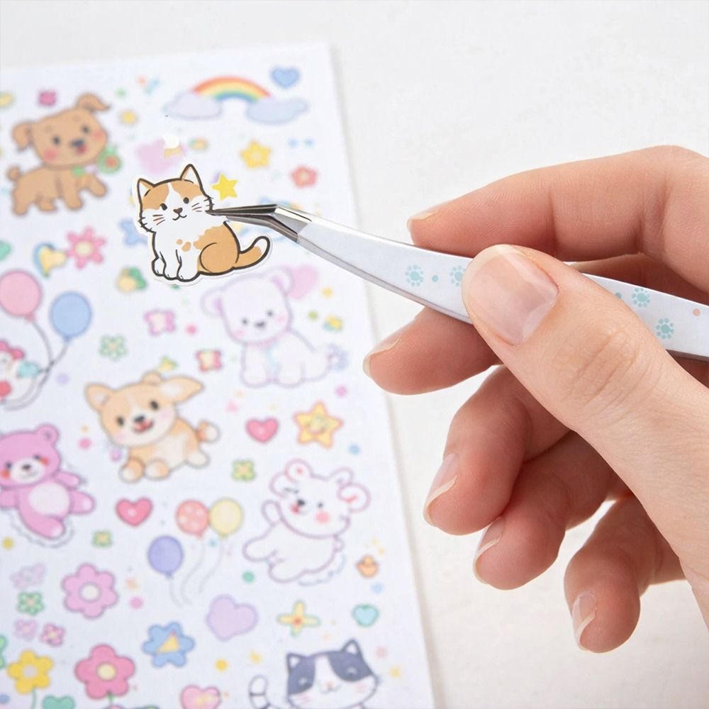แหนบสแตนเลสโค้ง ป้องกันไฟฟ้าสถ - Lash Mapping Sticker บทวิจารณ์และราคา