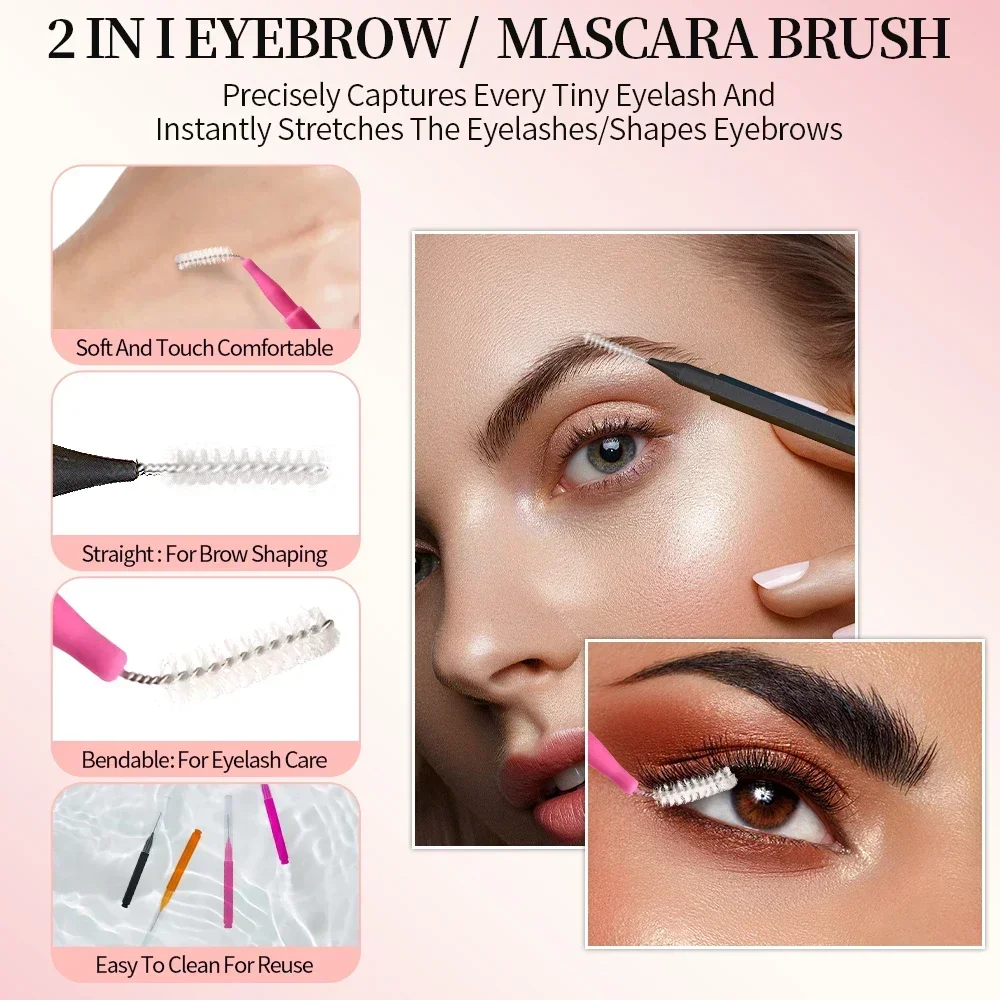 5/10/50PCS MINI Eyebrow แปรง B - Micro Brush Applicator บทวิจารณ์และราคา