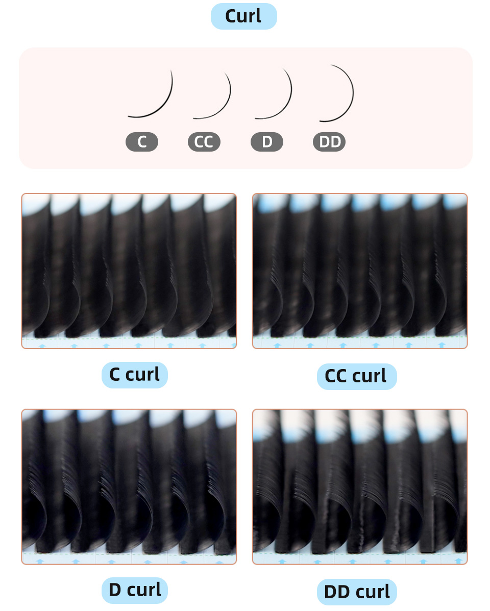 ขนตาปลอม AGUUD J B C D Curl Vo - Eyelash Extension Korea Natural บทวิจารณ์และราคา