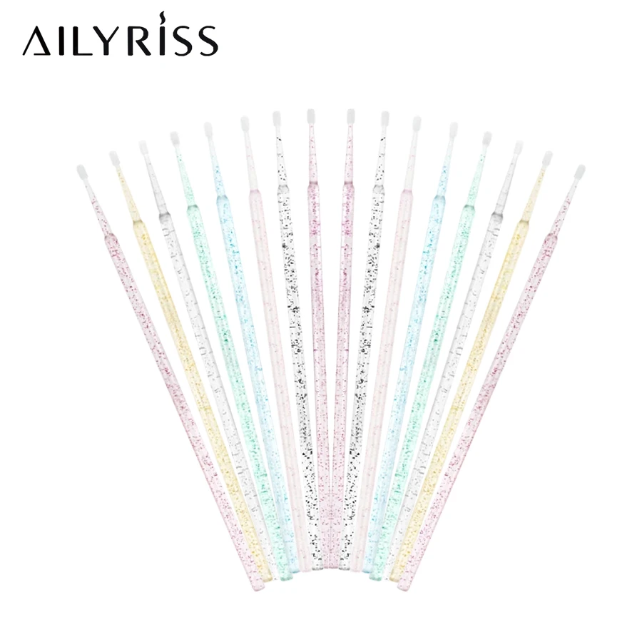 100 ชิ้น/ล็อตทิ้งแปรงขนตา Swab - Micro Brush Applicator บทวิจารณ์และราคา