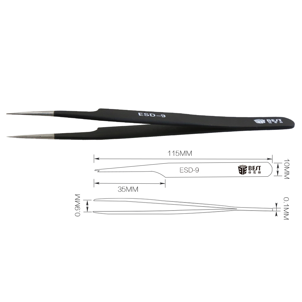 BST-ESD-9 Anti-Static แหนบกายว - Eyelash Extension In Chinese บทวิจารณ์และราคา