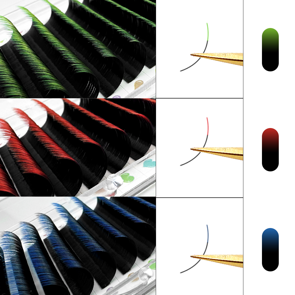 ABONNIE Ombre สีคลาสสิกขนตา Ha - Eyelash Extension Guide บทวิจารณ์และราคา