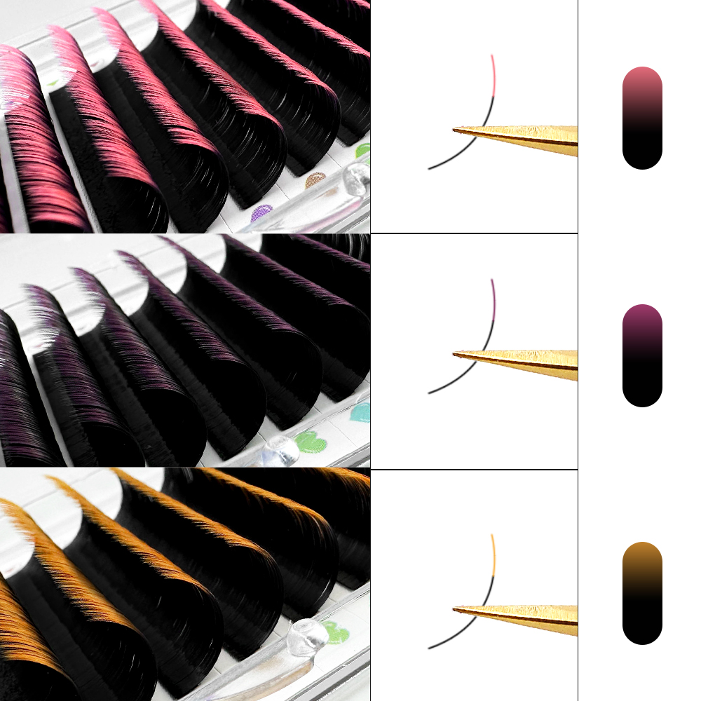 ABONNIE Ombre สีคลาสสิกขนตา Ha - Eyelash Extension Guide บทวิจารณ์และราคา