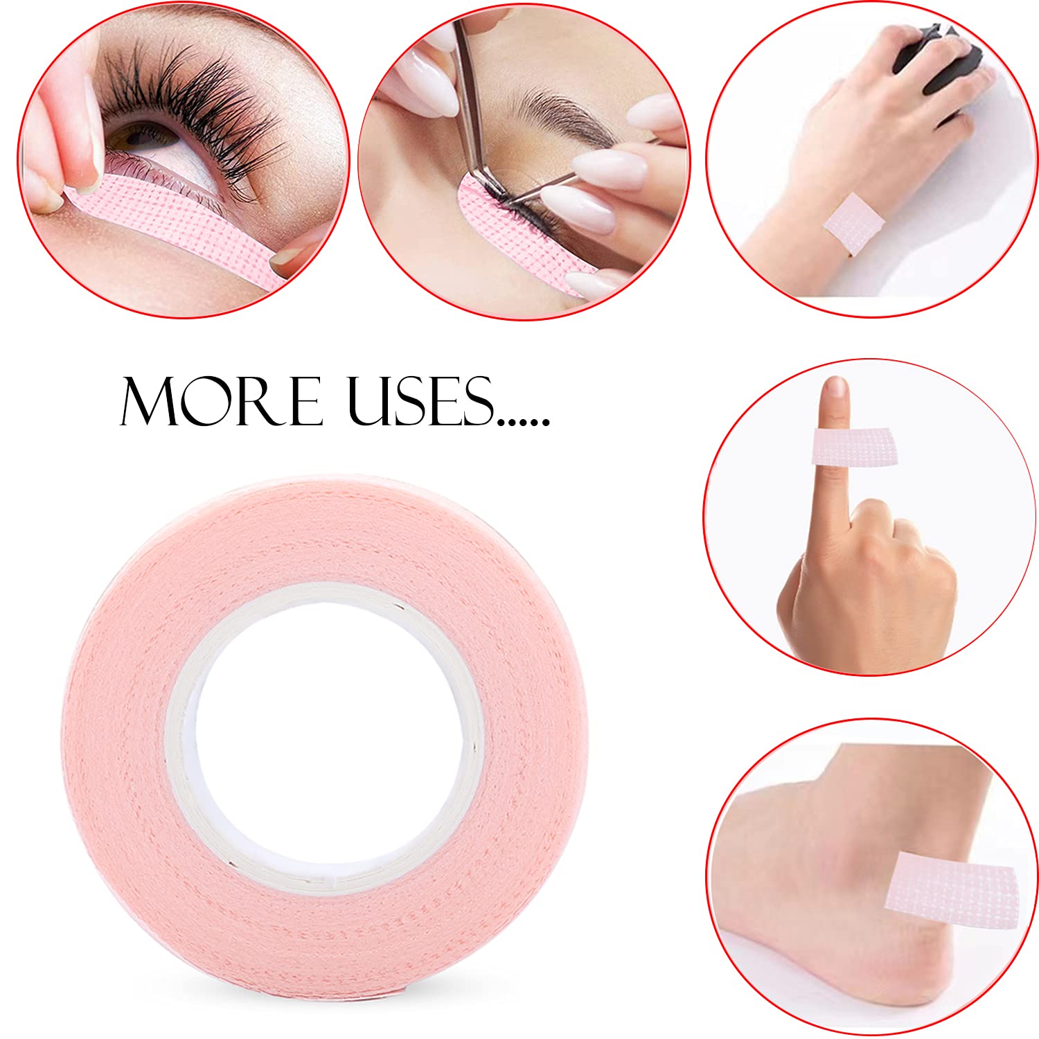 เทปติดขนตา 6 ม้วน, เทปต่อขนตาแ - Eyelash Extension Guide บทวิจารณ์และราคา