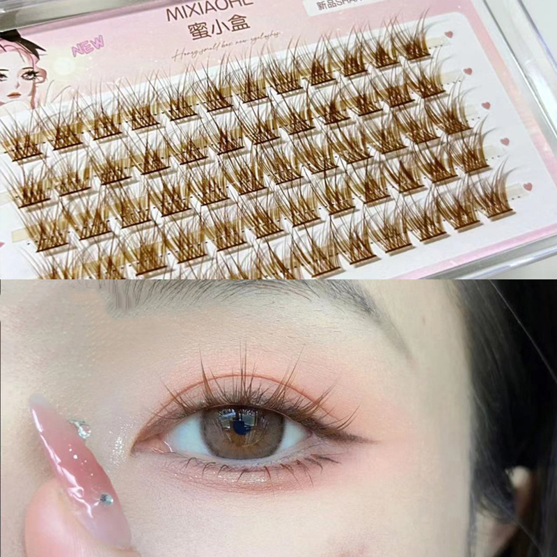 ขนตาปลอมสีน้ำผึ้งแบบกลุ่มเดี่ย - Eyelash Extension Single Lash บทวิจารณ์และราคา