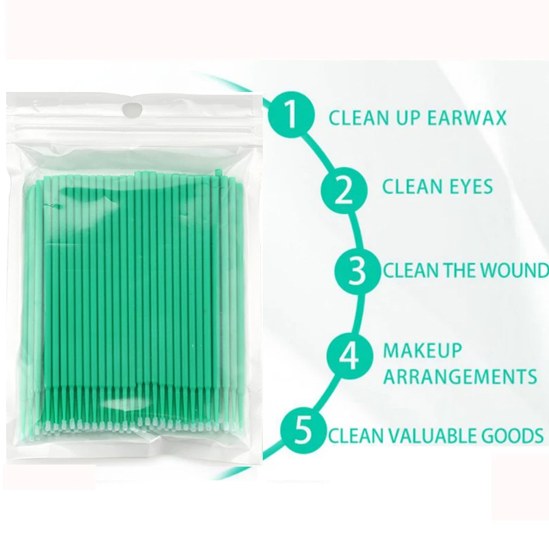 แปรงปัดขนตาแบบใช้แล้วทิ้ง50/10 - Micro Brush Applicator บทวิจารณ์และราคา
