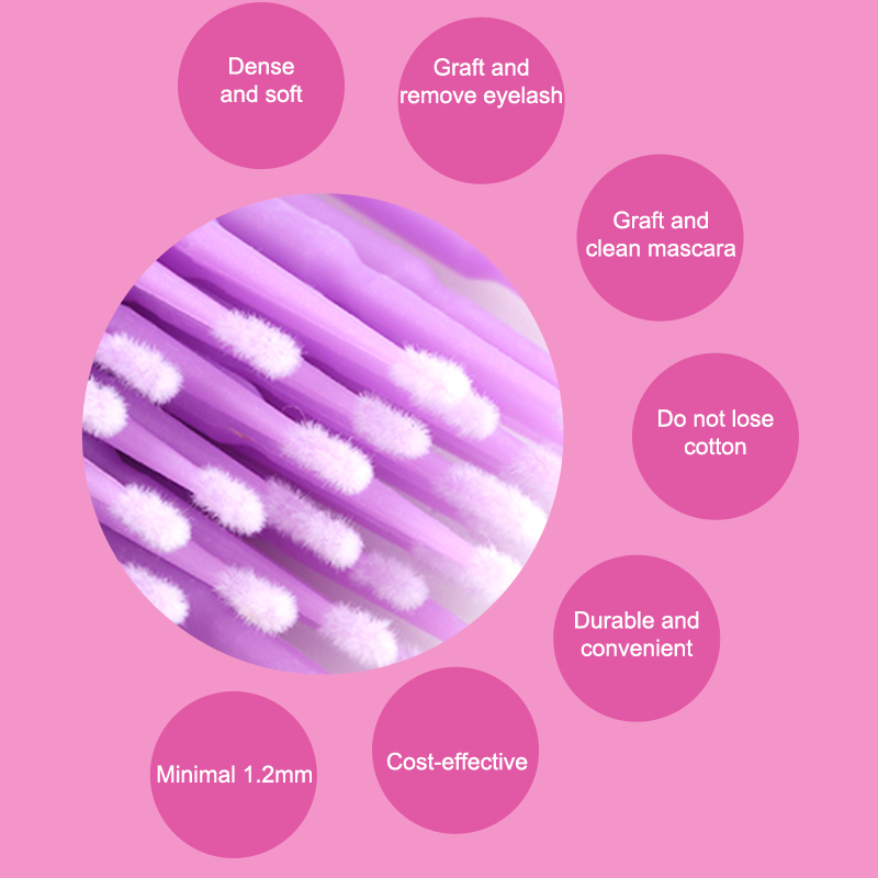 แปรงปัดขนตาแบบใช้แล้วทิ้ง50/10 - Micro Brush Applicator บทวิจารณ์และราคา