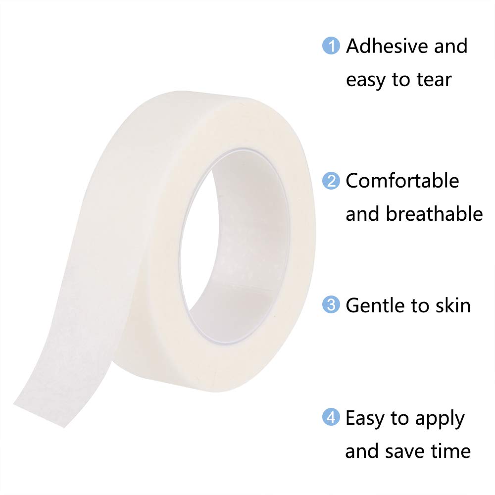 5 ม้วนสีขาวขนตาเทปกาวEyelash E - Tape Breathable Lash บทวิจารณ์และราคา
