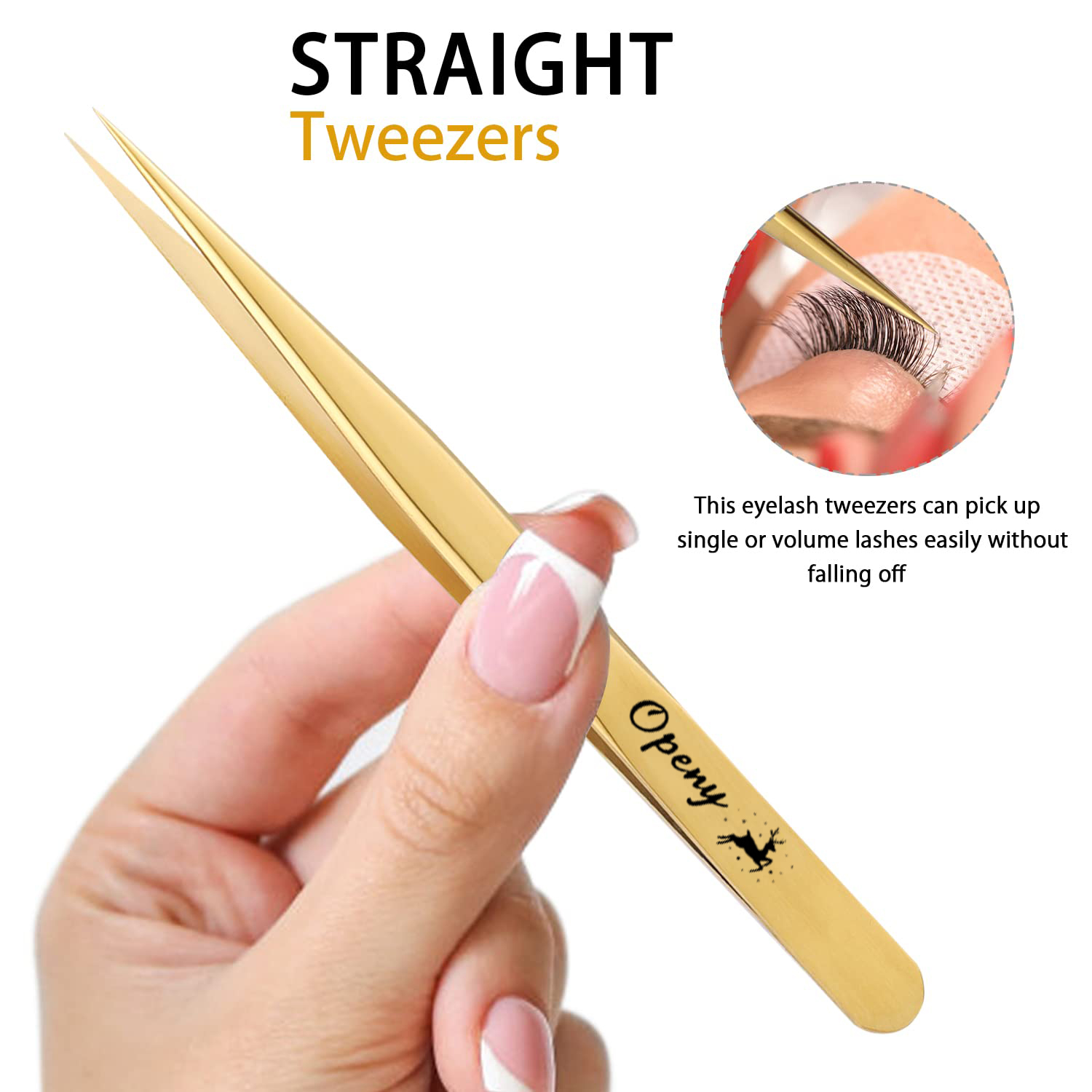 แหนบต่อขนตาแบบมืออาชีพ ปลายตรง - Isolation Tweezer Curved บทวิจารณ์และราคา