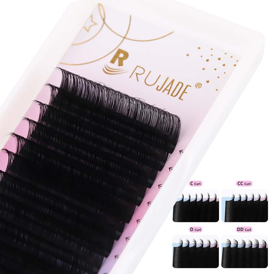 ขนตาปลอมรัสเซียนวอลุ่ม RUJADE  - Eyelash Extension Korea Natural บทวิจารณ์และราคา