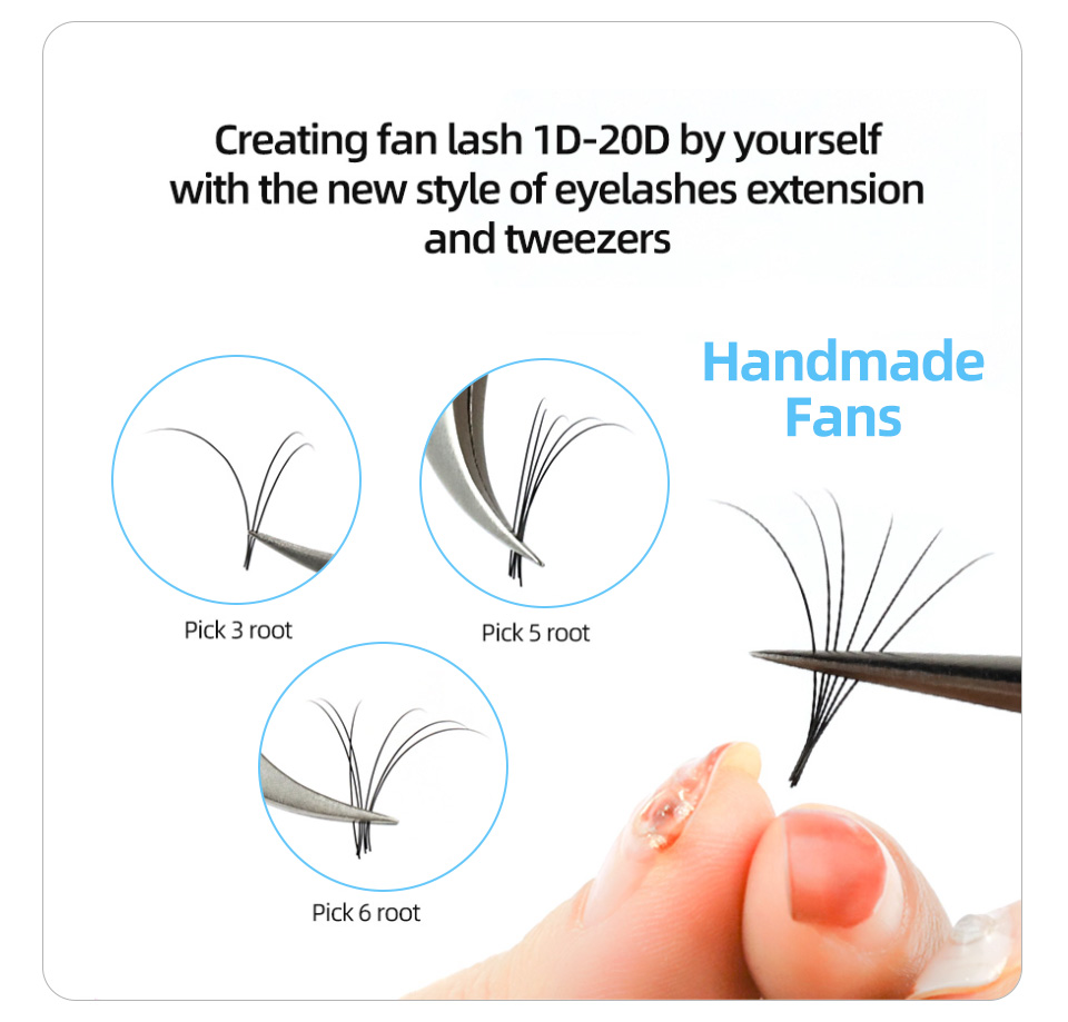 ขนตาปลอม AGUUD รุ่นรัสเซียนวอล - Eyelash Extension Korea Natural บทวิจารณ์และราคา