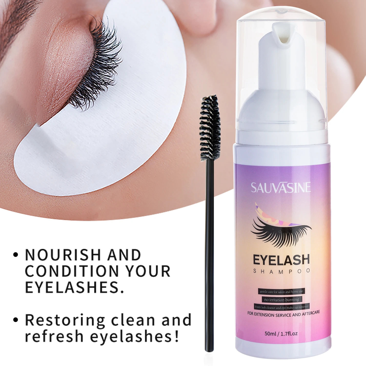 5/10PCS 50ML Eyelash EXTENSION - Eyelash Extension Wash บทวิจารณ์และราคา