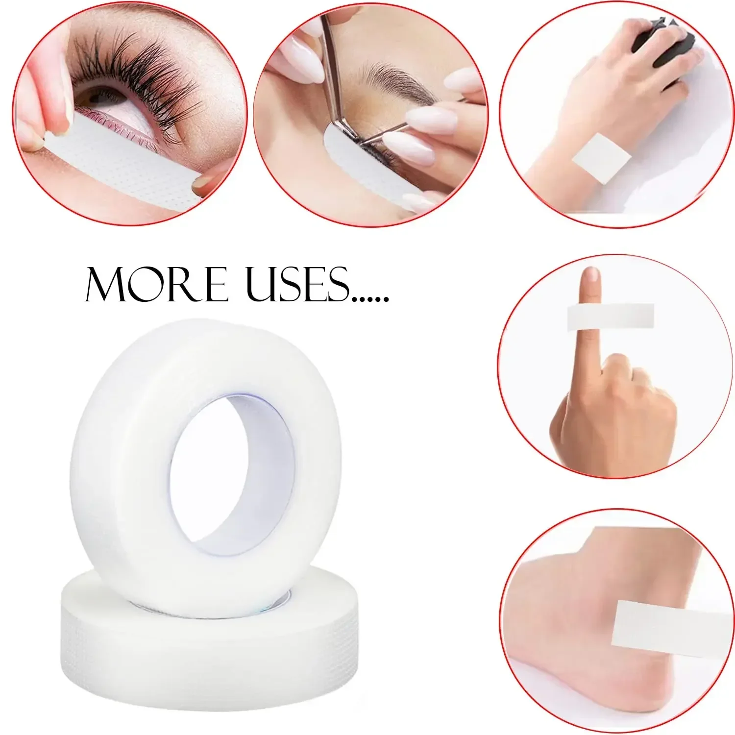 เทปติดขนตา 2-10 ม้วน เทปผ้าไม่ - Tape Breathable Lash บทวิจารณ์และราคา