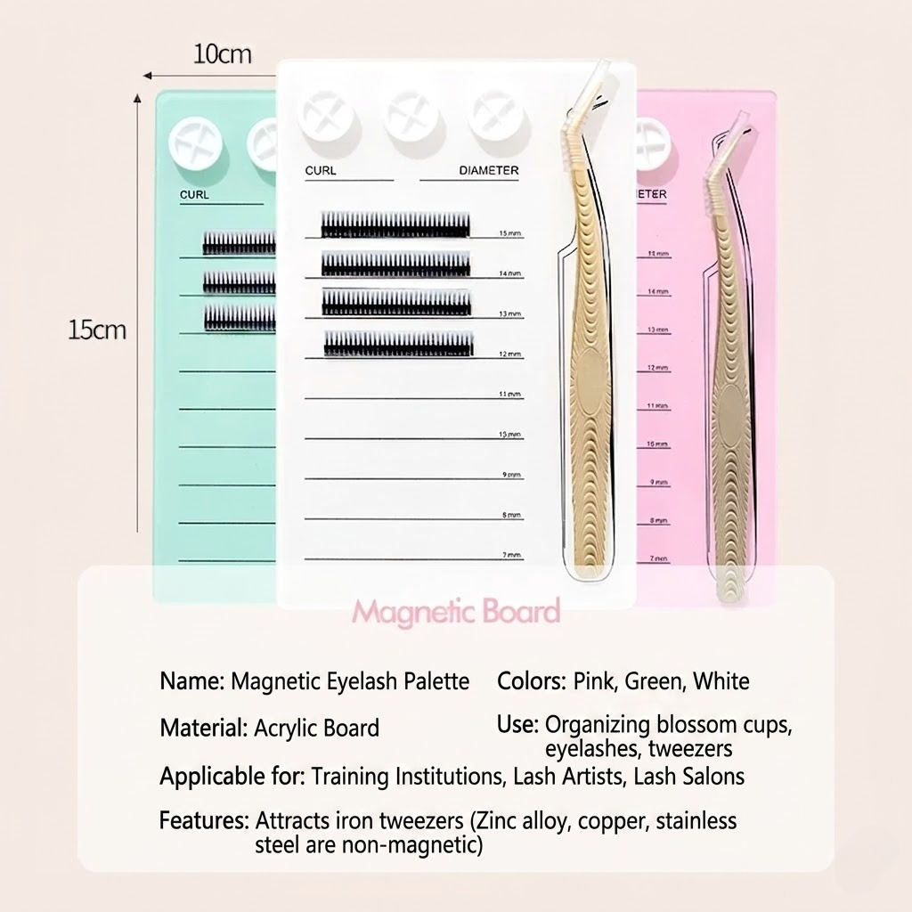 ถาดแม่เหล็กสำหรับต่อขนตาและแผ่ - Lash Tray Organizer บทวิจารณ์และราคา