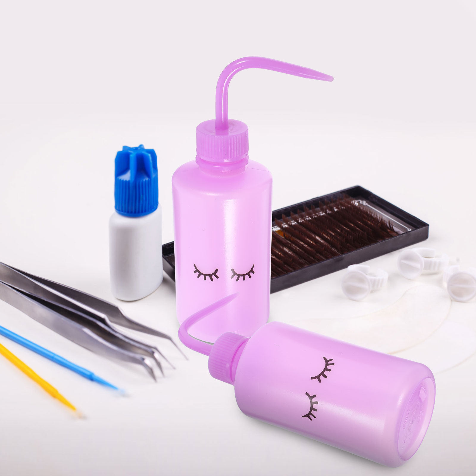ขวดบีบน้ำยาล้างขนตา 2 ชิ้น ขวด - Eyelash Extension Wash บทวิจารณ์และราคา