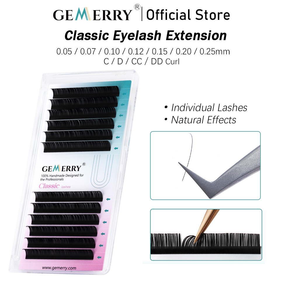 ขนตาปลอม GEMERRY ขนาด 25 มม. แ - Eyelash Extension Korea Natural บทวิจารณ์และราคา