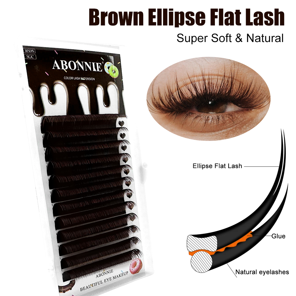 ขนตาแบน abonnie ขนตาปลอมรูปไข่ - Eyelash Extension Korea Natural บทวิจารณ์และราคา